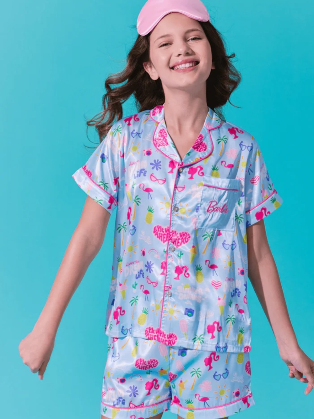 NWT Lola + The Boys Barbie Summer Silkie Set